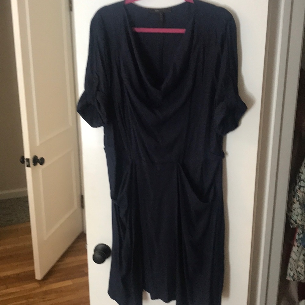 Navy BCBG knee length dress